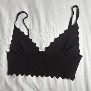 Black Scalloped Bralette